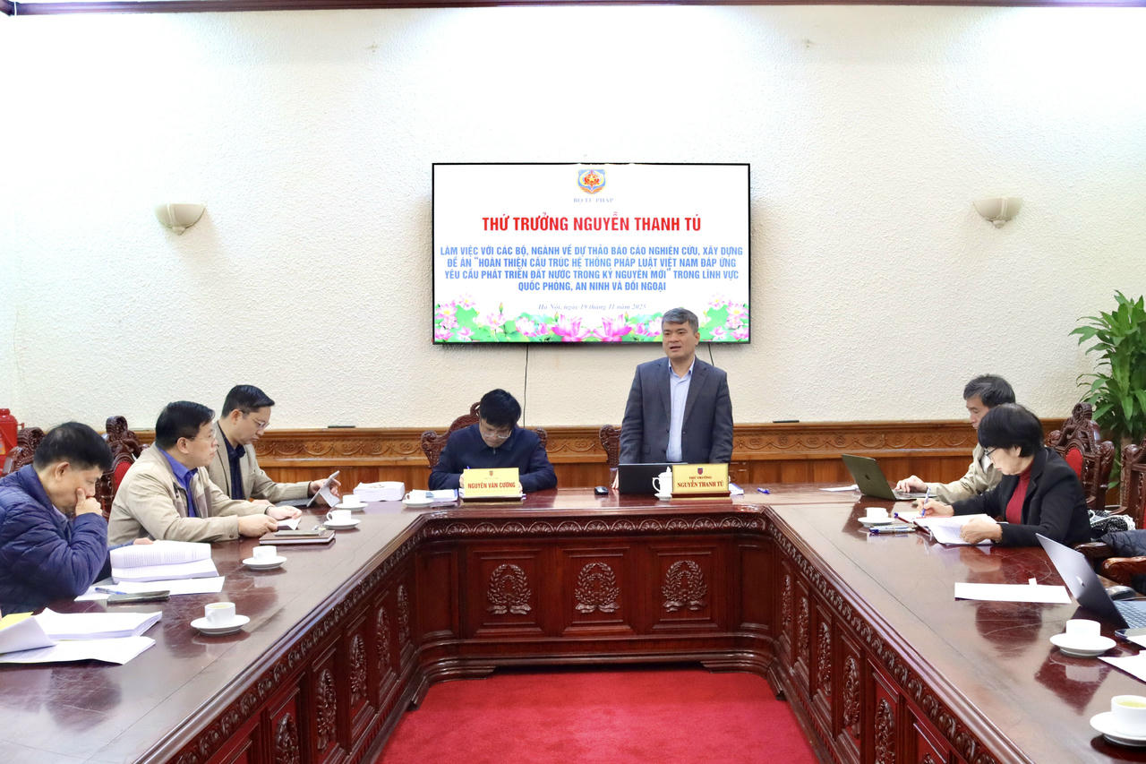 Hoàn thiện cấu trúc hệ thống pháp luật trong lĩnh vực quốc phòng, an ninh và đối ngoại