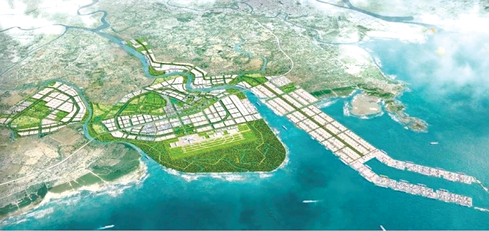 Loạt dự án hạ tầng, kinh tế lớn trở thành đường băng giúp khu Nam Hải Phòng “cất cánh” (Ảnh: Cổng thông tin TP Hải Phòng)  