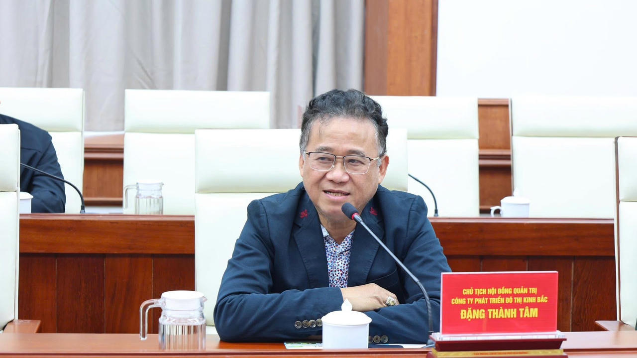 Chủ tịch HĐQT Công ty Phát triển đô thị Kinh Bắc Đặng Thành Tâm.