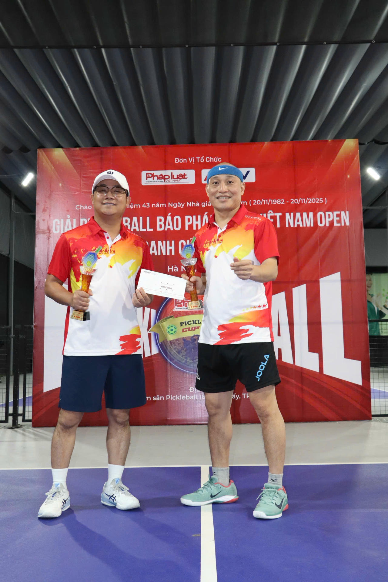 Hai VĐV của Báo PLVN: Phạm Quốc Cường  và Nguyễn Huy Thiện xuất sắc đoạt giải Á quân tại giải đấu.