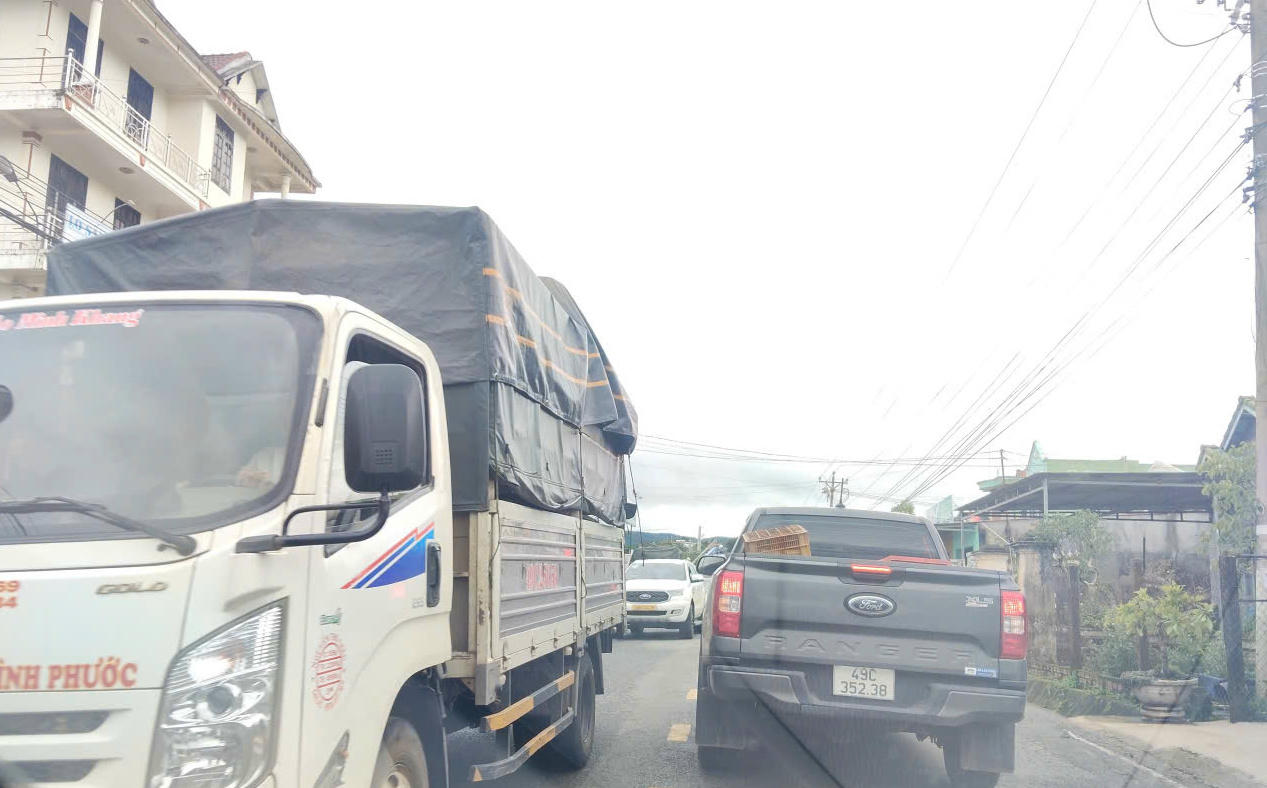 Đèo Tà Nung vào Đà Lạt hạn chế phương tiện lưu thông