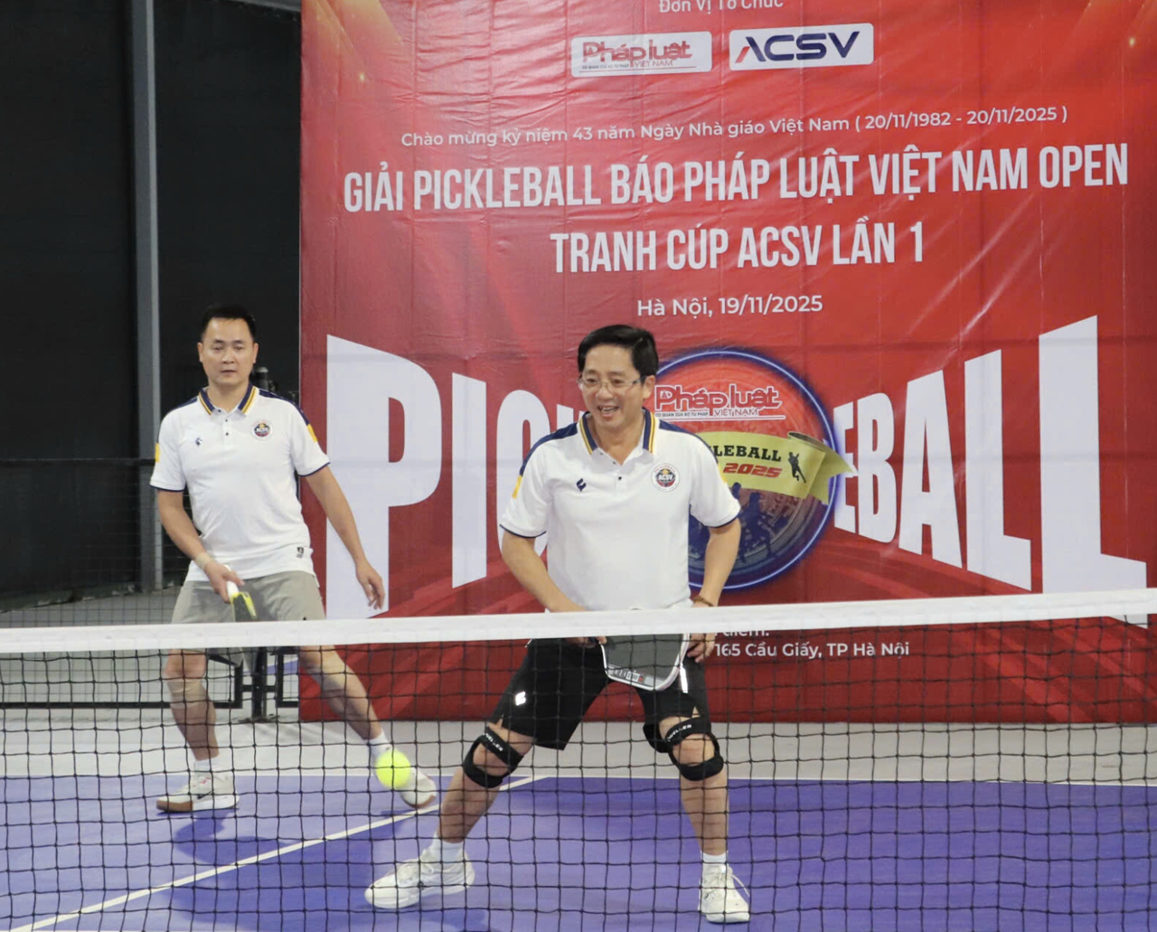 Sôi nổi Giải Pickleball Báo Pháp luật Việt Nam Open - Cúp ACSV lần thứ nhất, năm 2025