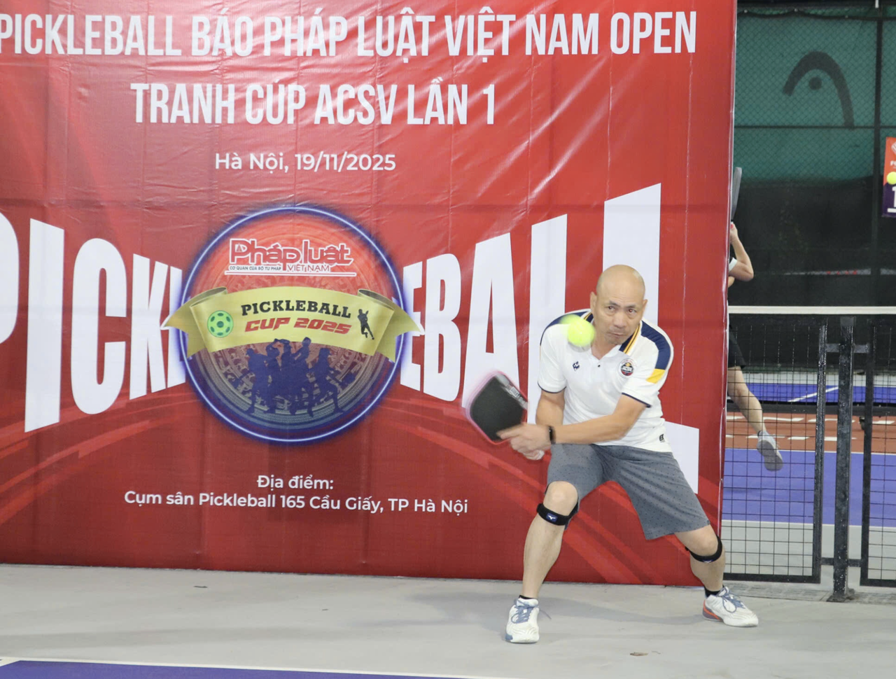 Sôi nổi Giải Pickleball Báo Pháp luật Việt Nam Open - Cúp ACSV lần thứ nhất, năm 2025