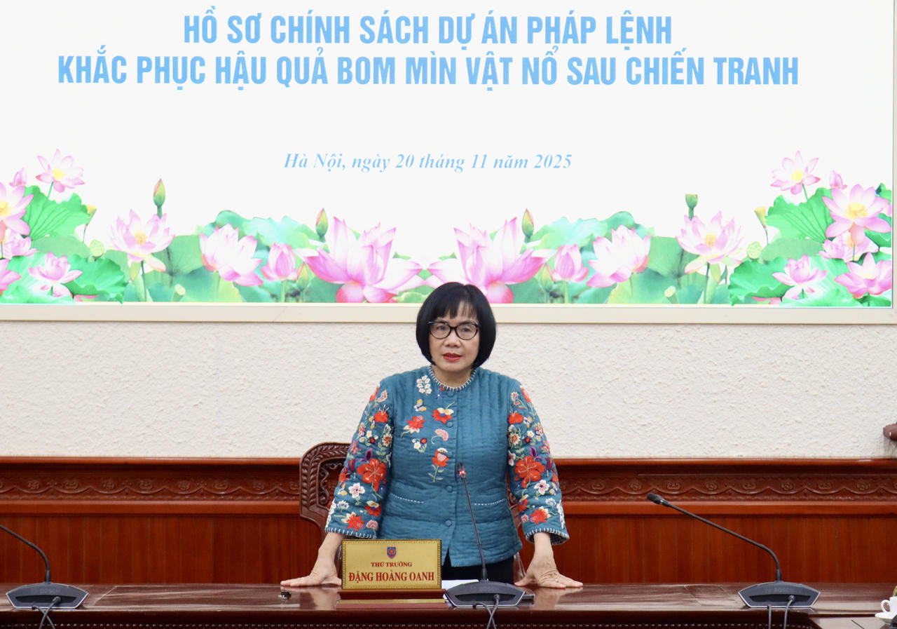 Thứ trưởng Đặng Hoàng Oanh phát biểu kết luận.