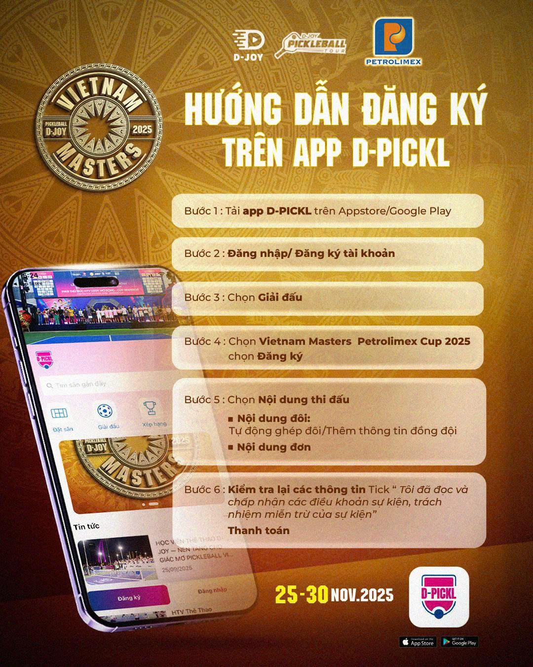 Hướng dẫn đăng kí trên App D-PICKL