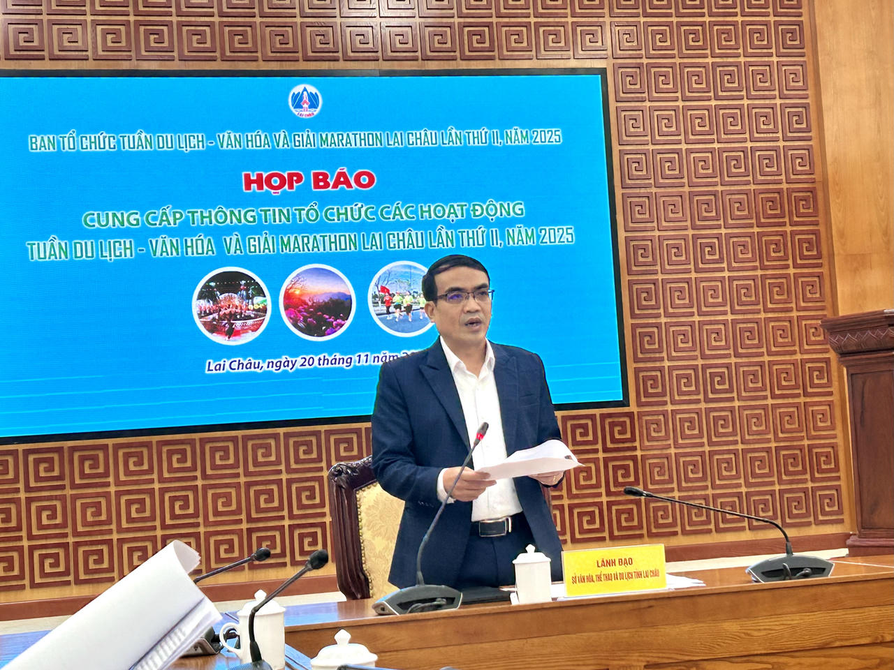 Ông Lưu Hồng Phương thông tin tại buổi họp báo.