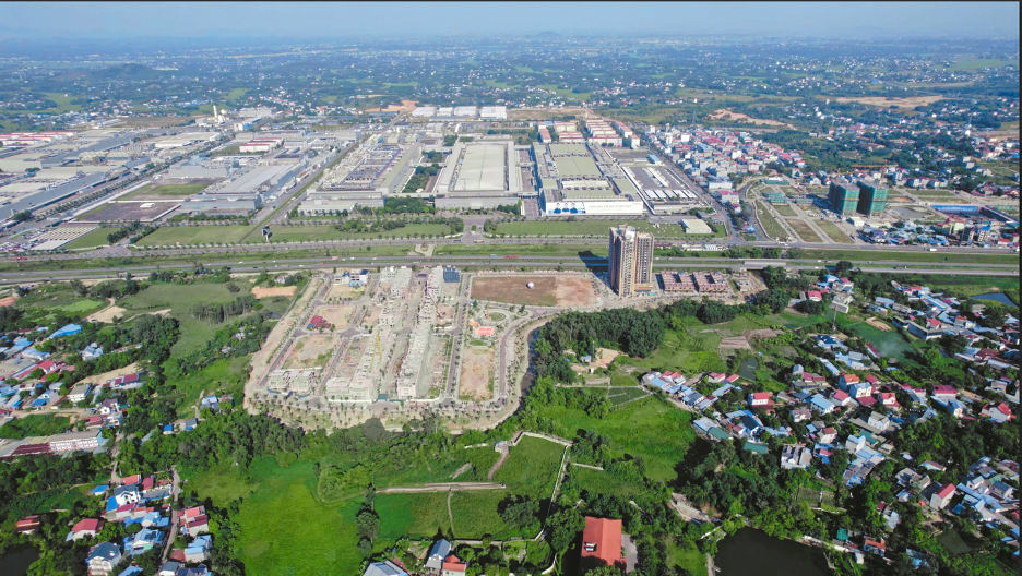 Homie City nằm ở vùng tăng trưởng nhanh khi quy hoạch mở rộng các khu công nghiệp được đẩy mạnh.