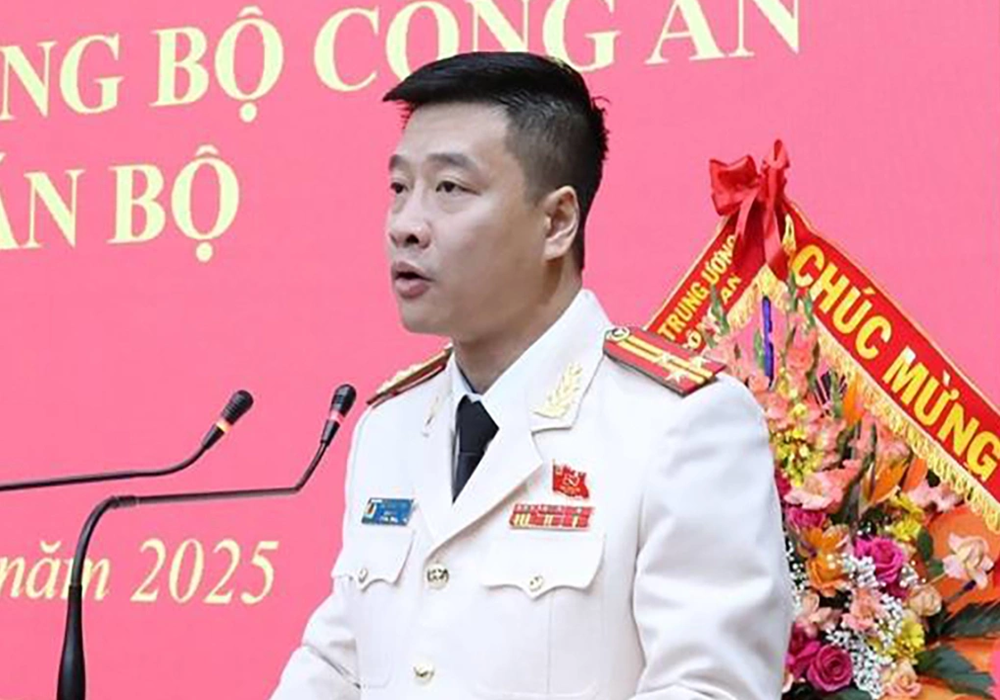 Tân Giám đốc Công an tỉnh Lạng Sơn,&nbsp;Thượng tá Vũ Thanh Tùng.