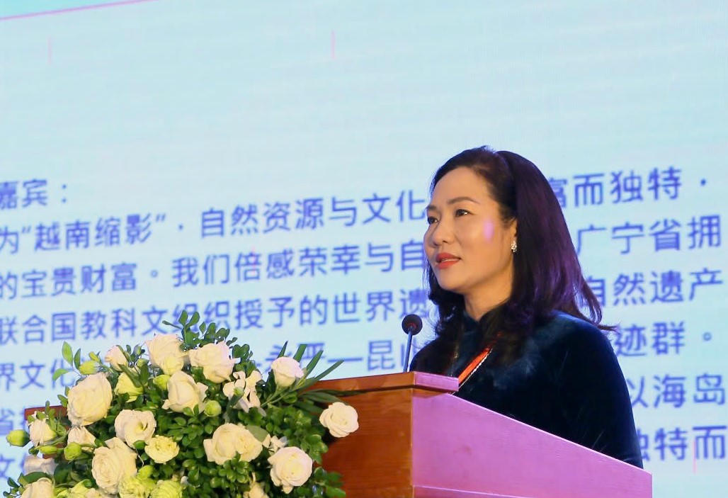 Phó Chủ tịch UBND tỉnh Quảng Ninh Nguyễn Thị Hạnh phát biểu tại sự kiện.