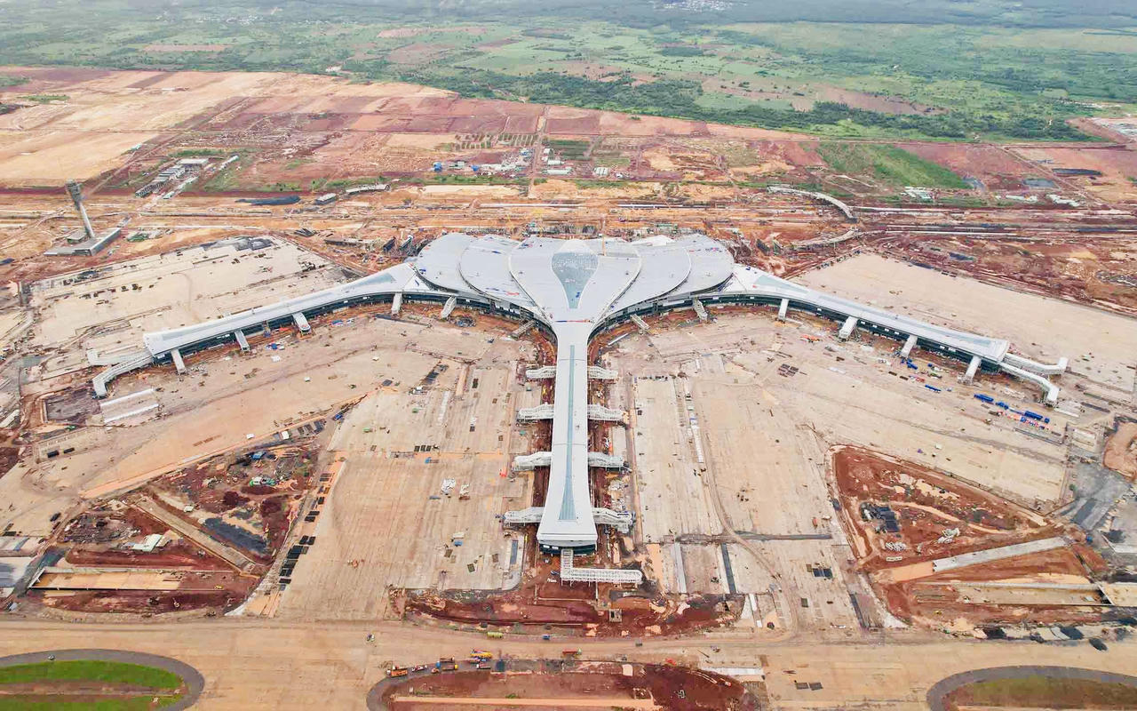 Toàn cảnh đại công trường sân bay Long Thành vào những ngày cuối tháng 11/2025.