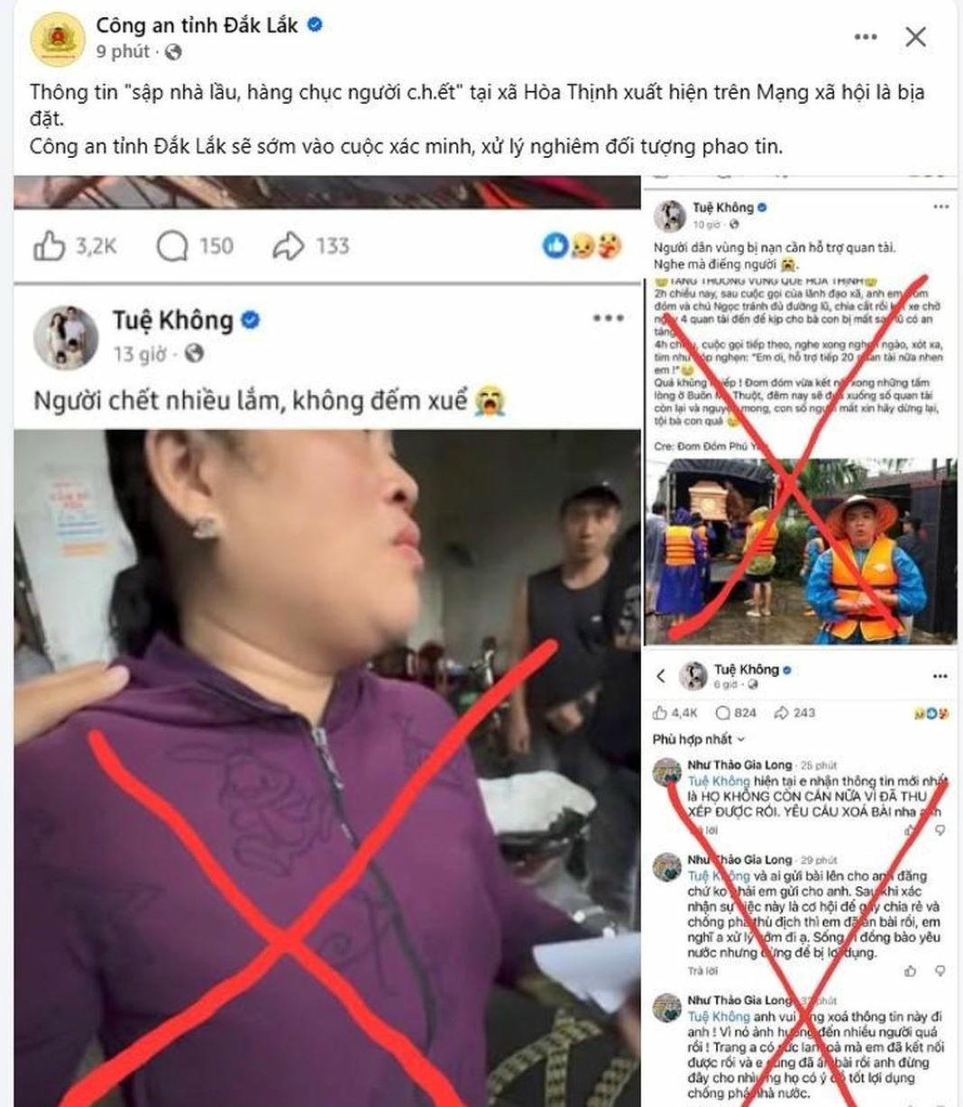 Công an Đắk Lắk sẽ xử lý nghiêm các đối tượng tung tin bịa đặt 