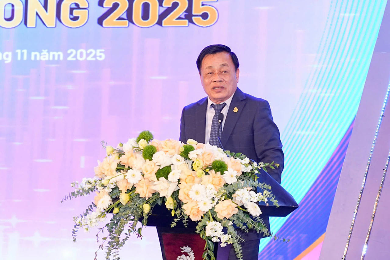 Đại diện Chủ dự án Đồi Rồng - Đồ Sơn, Bùi Quang Khả phát biểu tại hội nghị.