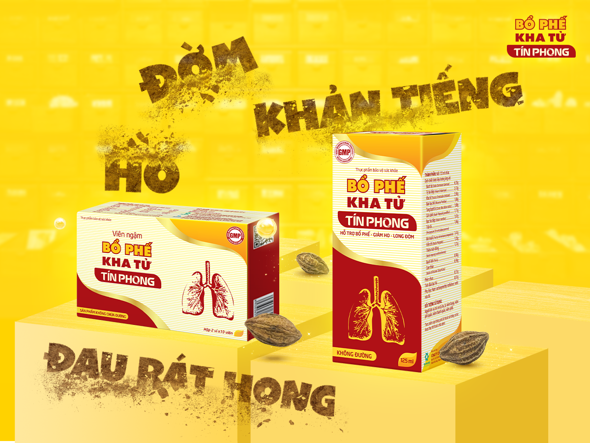 Bổ Phế Kha Tử Tín Phong hỗ trợ giảm ho, bổ phế, long đờm