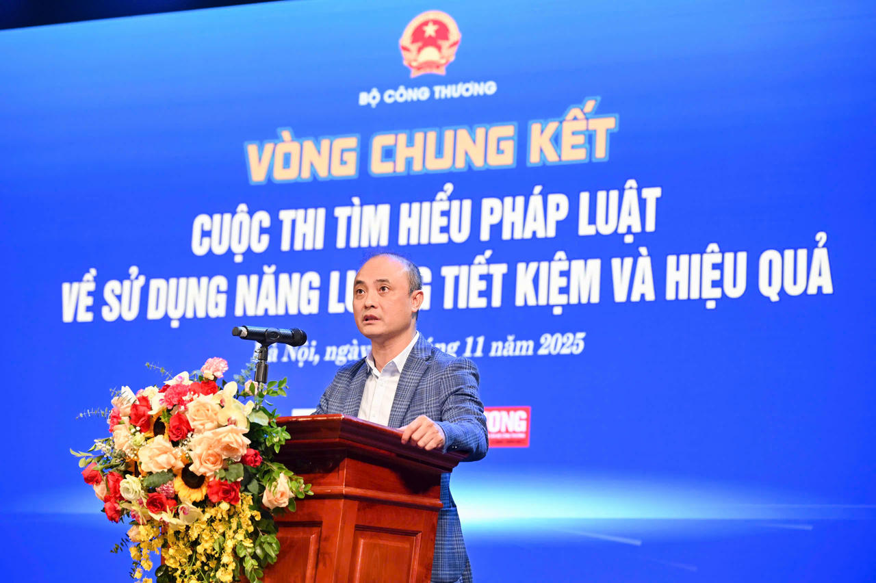 Ông Nguyễn Phương Tuấn phát biểu tại vòng chung kết.