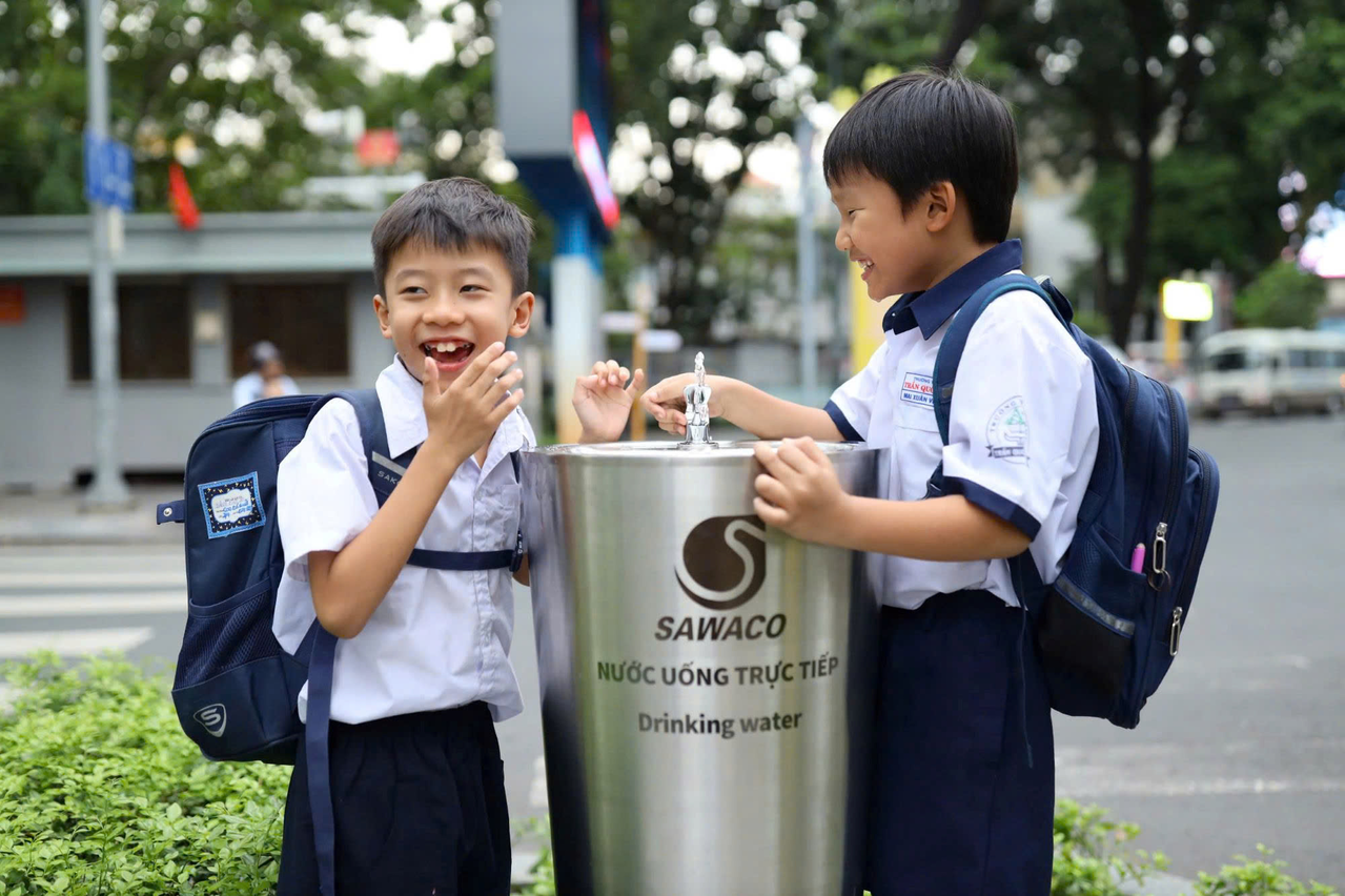 Trụ nước uống công cộng đã được lắp đặt tại nhiều điểm trên địa bàn TP.HCM