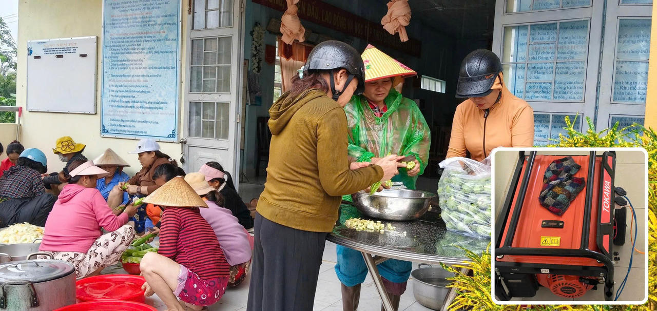 Những bếp lửa ấm tình đồng bào của người dân Đà Nẵng giữa tâm lũ Hòa Thịnh (Đắk Lắk)