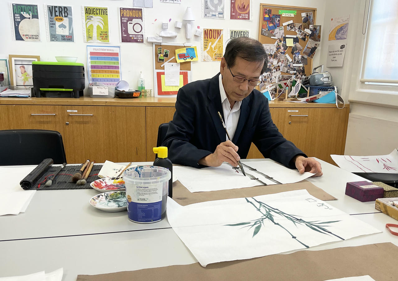 Họa sĩ&nbsp;Trầm Kim Hòa. Ảnh: BTC