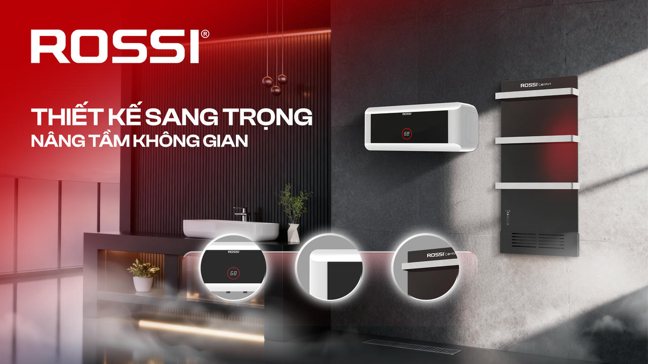 Bộ đôi Rossi DuoComfort – tiện nghi thông minh mang đến sự thư giãn trọn vẹn cho không gian phòng tắm hiện đại.