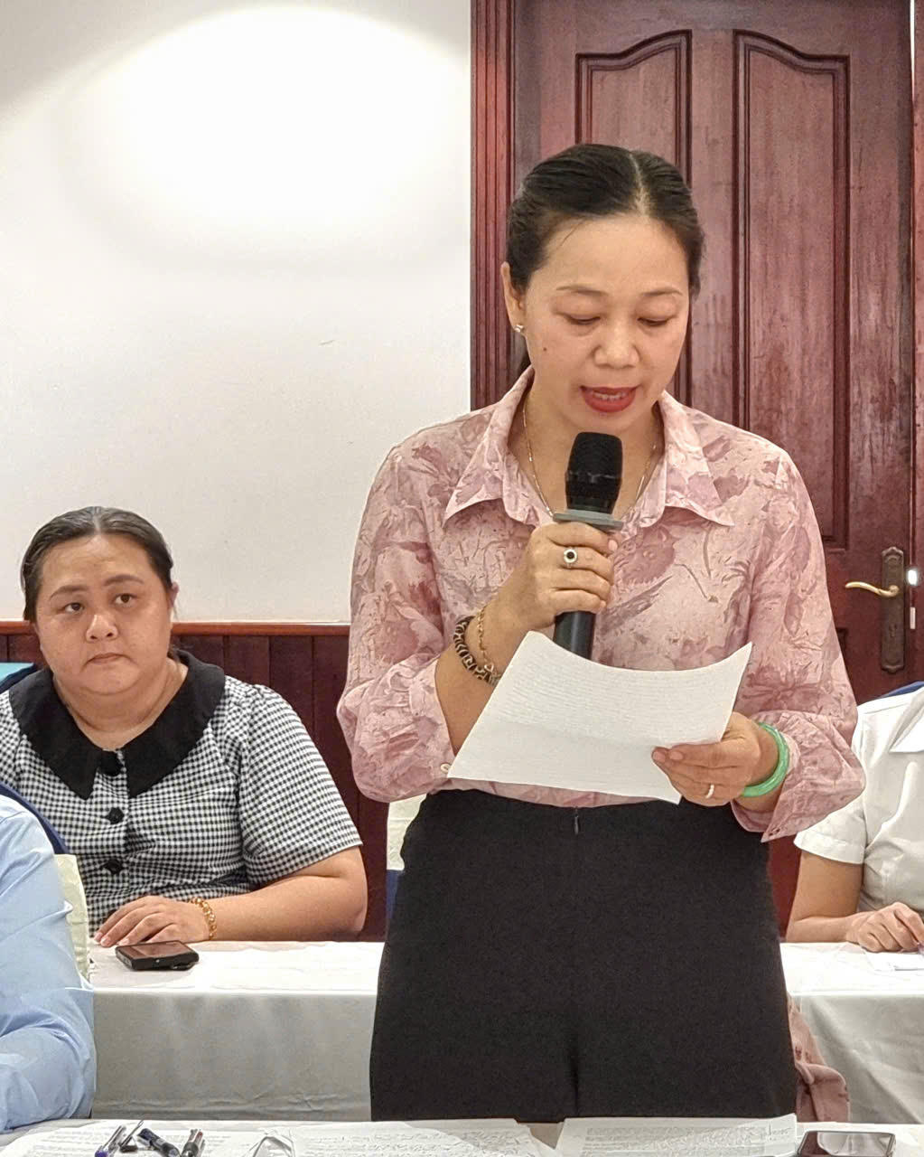 Đại diện Sở Tư pháp TP.HCM phát biểu tại Hội thảo