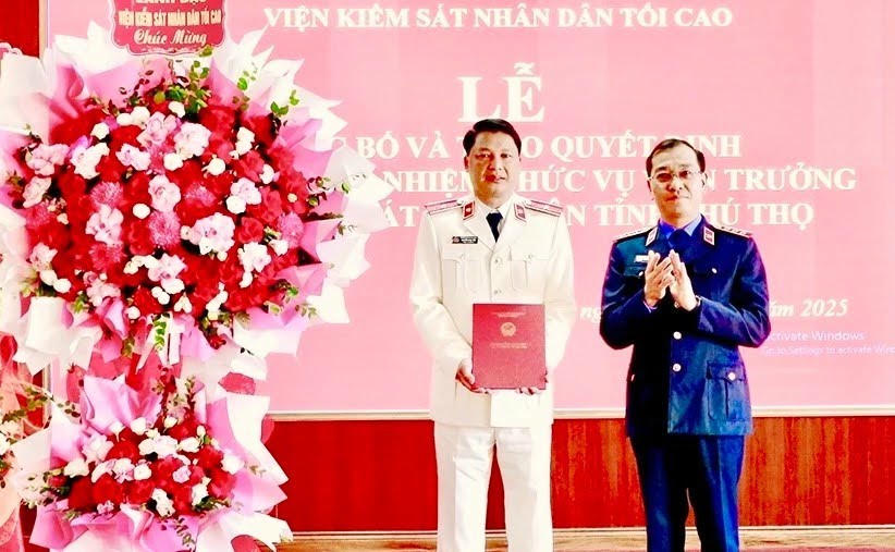 Ông Nguyễn Minh Tiến trở thành tân Viện trưởng Viện kiểm sát nhân dân tỉnh Phú Thọ