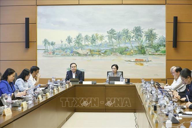 Chủ tịch Quốc hội Trần Thanh Mẫn phát biểu. Ảnh: Doãn Tấn/TTXVN