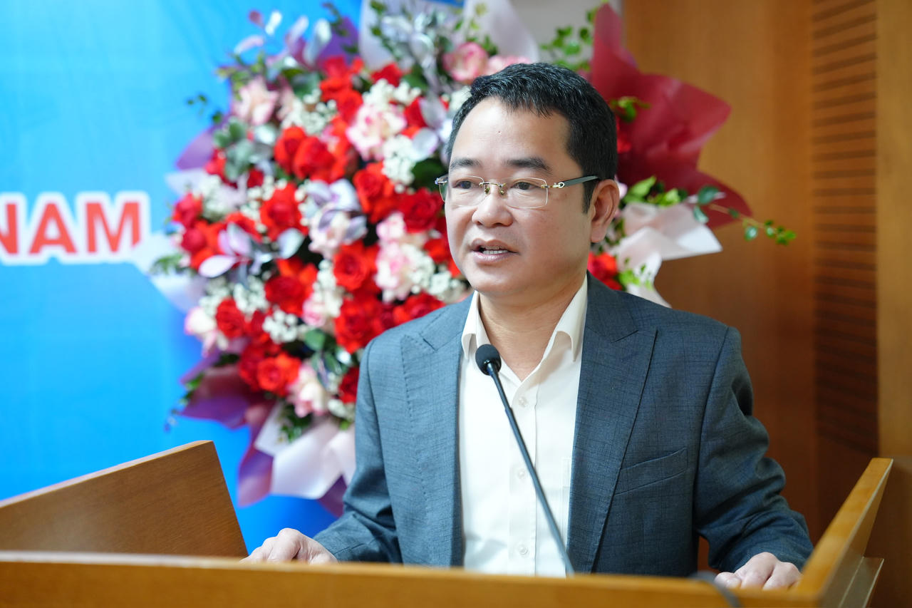 Bí thư Đảng ủy, Tổng Biên tập Báo Pháp luật Việt Nam Vũ Hoài Nam phát biểu chỉ đạo.
