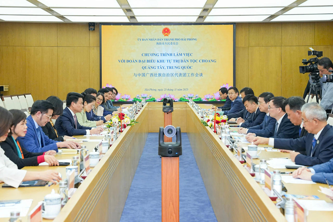 Hải Phòng tăng cường hợp tác toàn diện với Khu tự trị dân tộc Choang Quảng Tây
