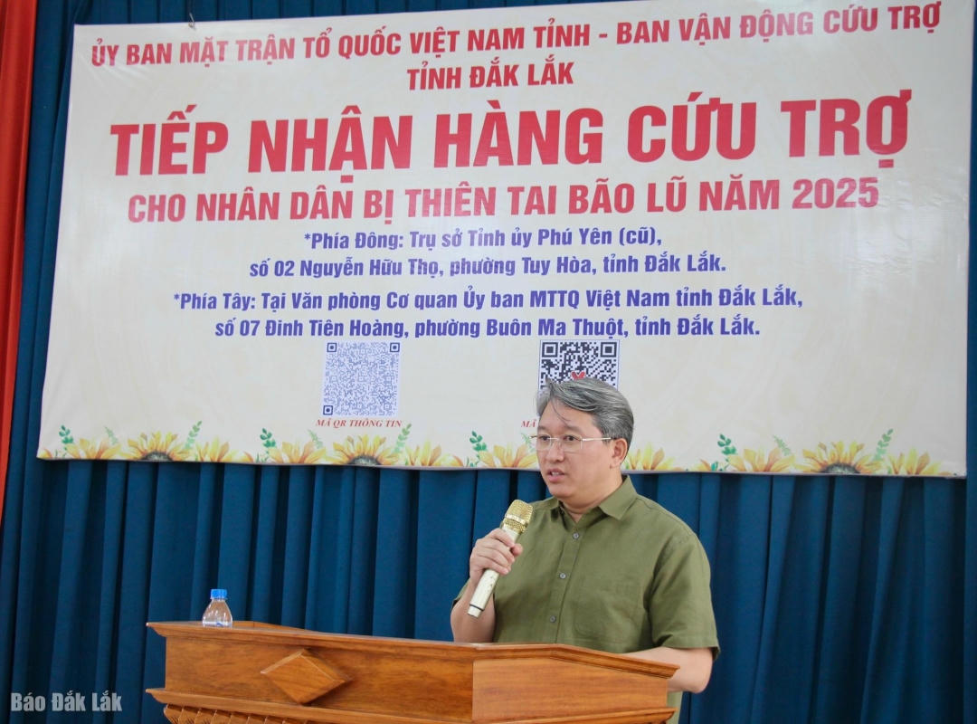 Ủy viên Trung ương Đảng, Bộ trưởng Bộ Tư pháp Nguyễn Hải Ninh phát biểu tại chương trình.