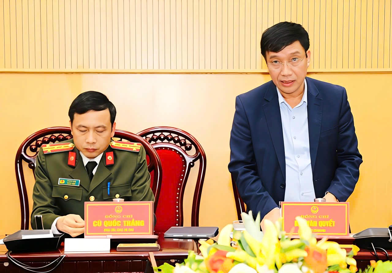 Ông Mai Văn Quyết - Giám đốc Sở Tài chính phát biểu.