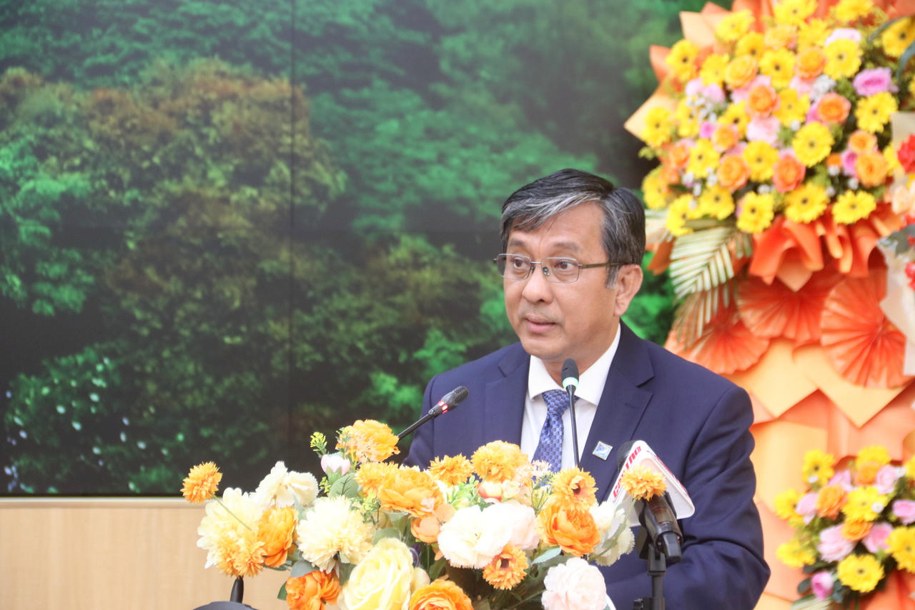 PGS.TS Trần Trung Tính - Hiệu trưởng Đại học Cần Thơ phát biểu.