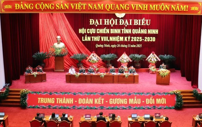 Thượng tướng Phạm Hồng Hương dự Đại hội đại biểu Hội Cựu chiến binh tỉnh Quảng Ninh