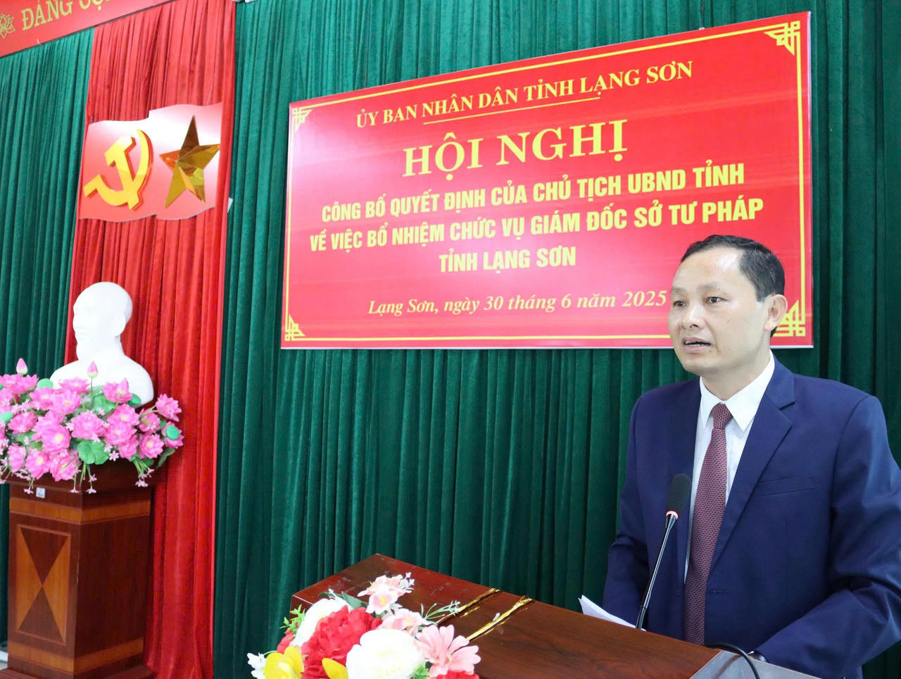 Ông Phạm Hùng Trường, Giám đốc Sở Tư pháp tỉnh Lạng Sơn. (Ảnh: Lê Hanh)