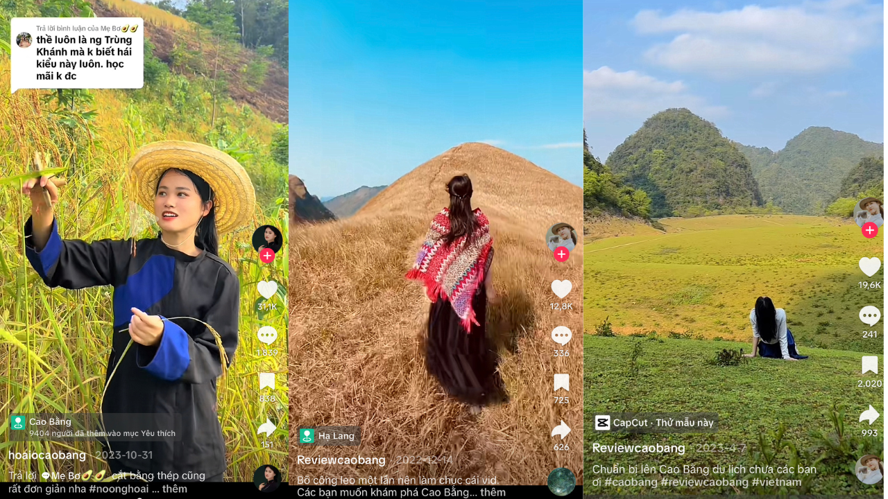 Những video của Hoài được đón nhận rất lớn, góp phần lan tỏa du lịch Cao Bằng đến người dân mọi miền Tổ quốc