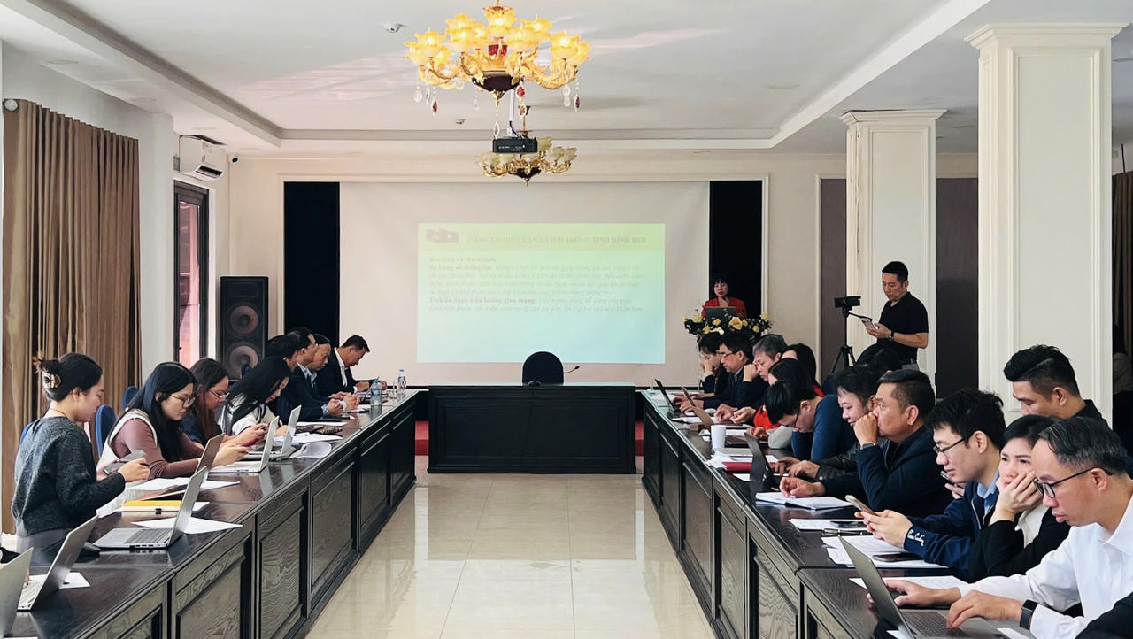 Quang cảnh hội nghị tập huấn.