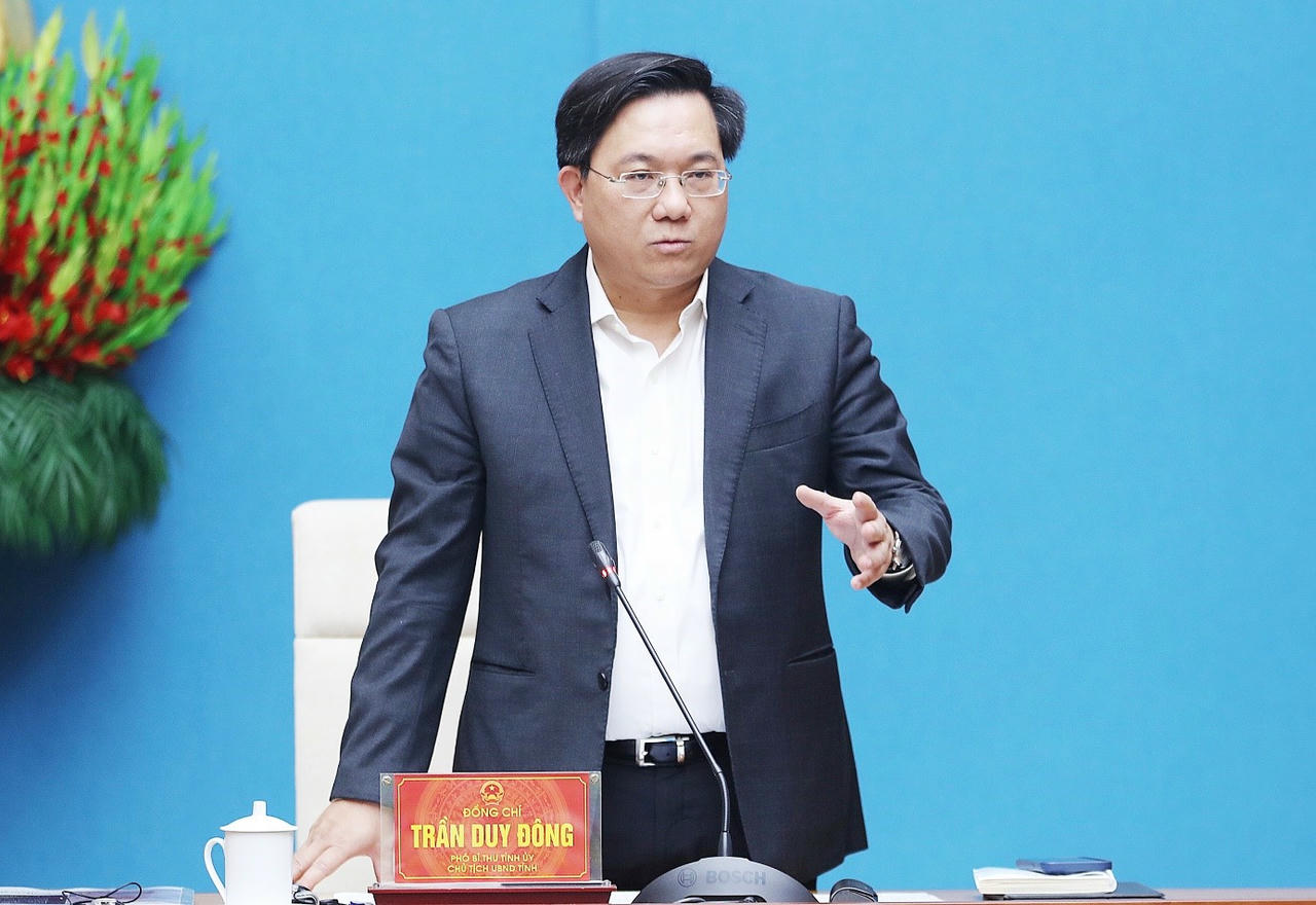 Chủ tịch UBND tỉnh Trần Duy Đông phát biểu kết luận. (Ảnh: phutho.gov.vn)