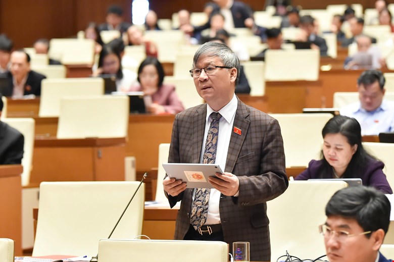 Đại biểu Nguyễn Anh Trí (Đoàn ĐBQH thành phố Hà Nội) phát biểu.