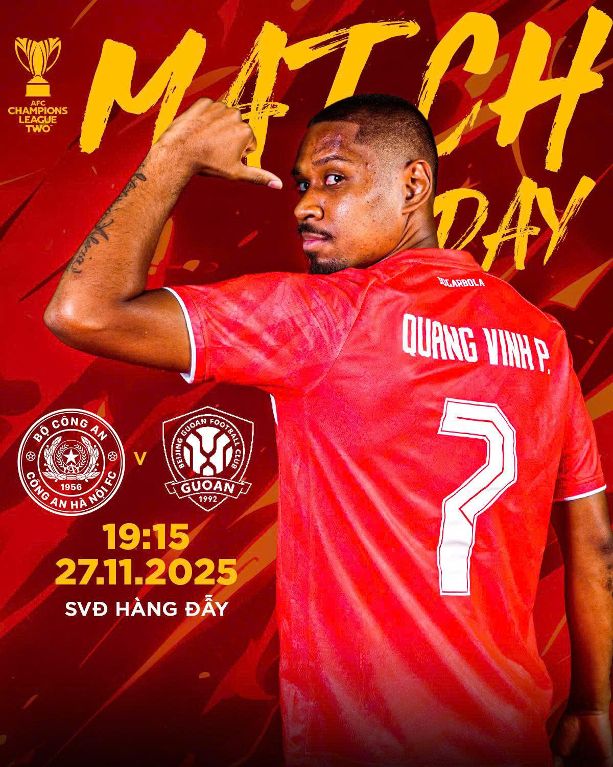 AFC Champions League Two: Công an Hà Nội đặt mục tiêu 3 điểm