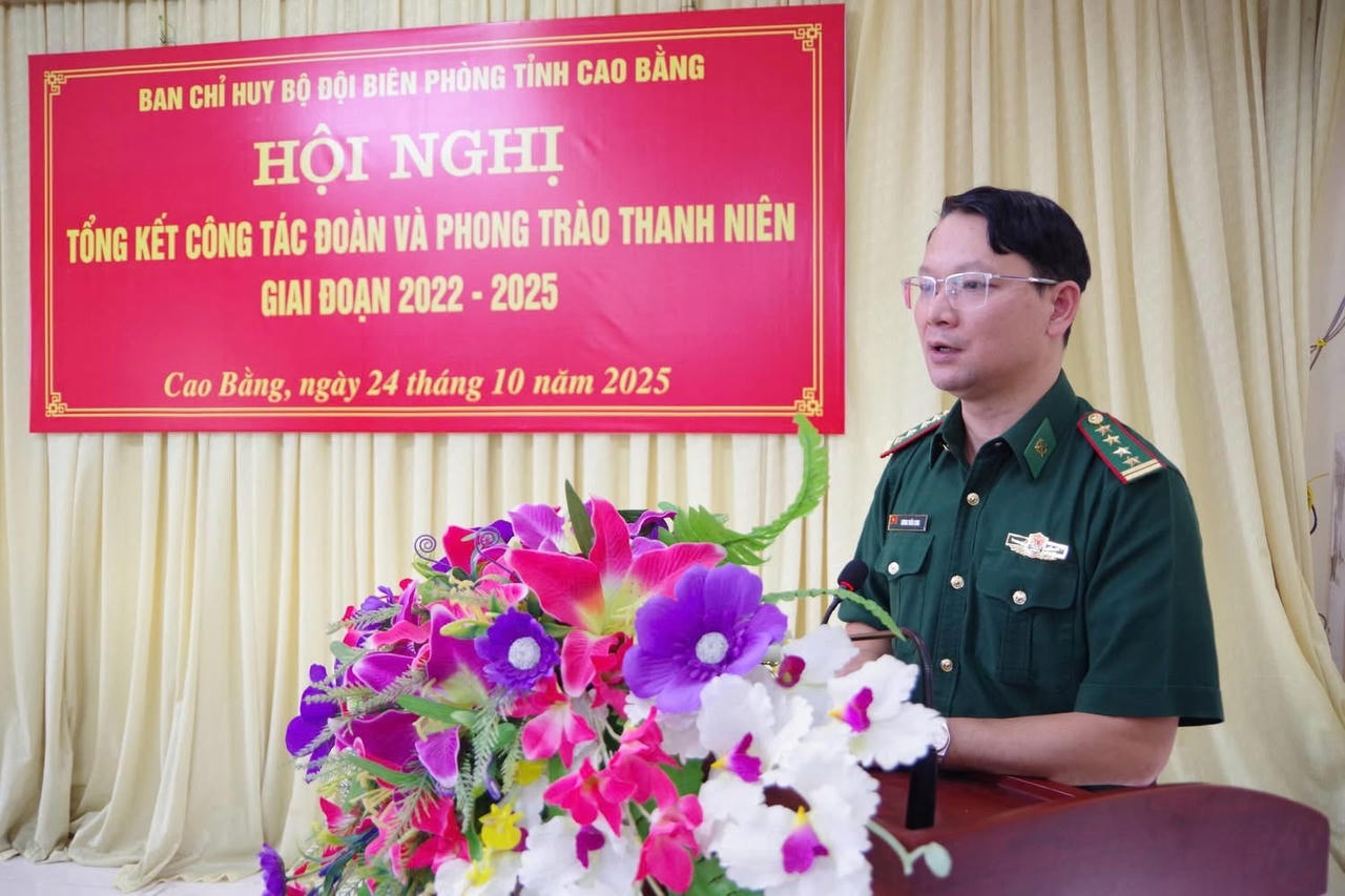 Đại tá Lương Tuấn Long, Phó Chính uỷ BĐBP tỉnh Cao Bằng. (Ảnh: Lê Hanh)