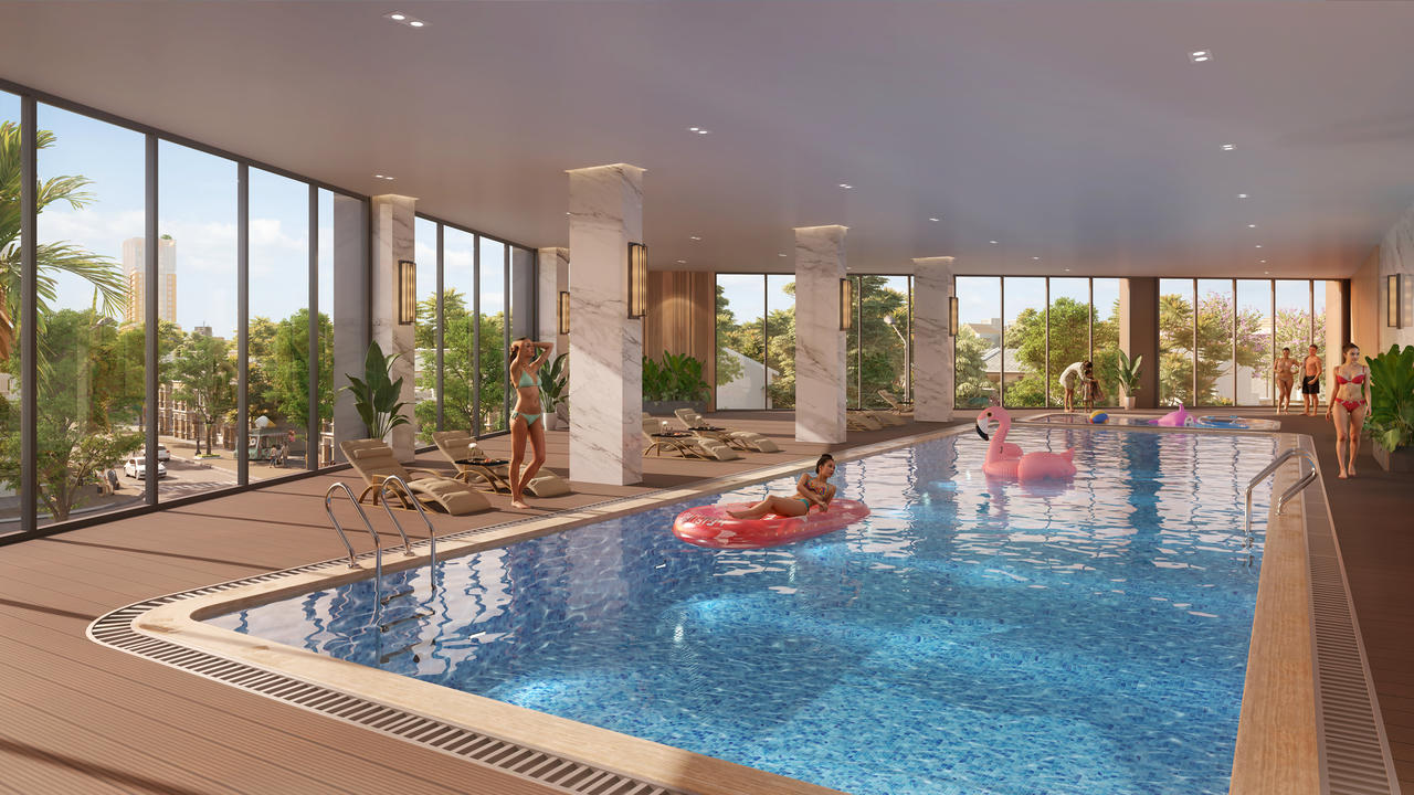 Hệ tiện ích đẳng cấp nội tòa. (Ảnh phối cảnh: Sun Property)  