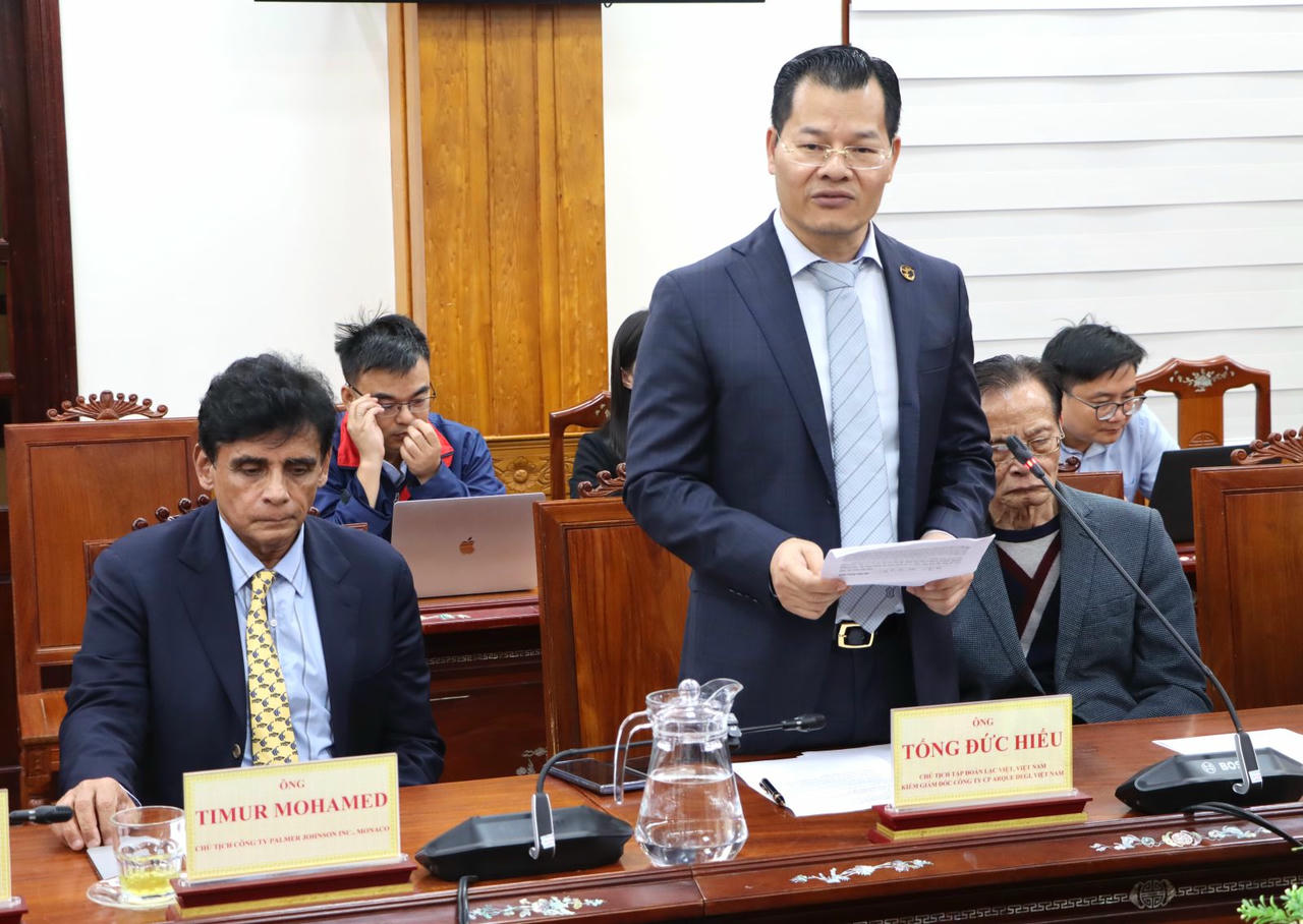 Ông Tống Đức Hiếu thông tin về 3 dự án.