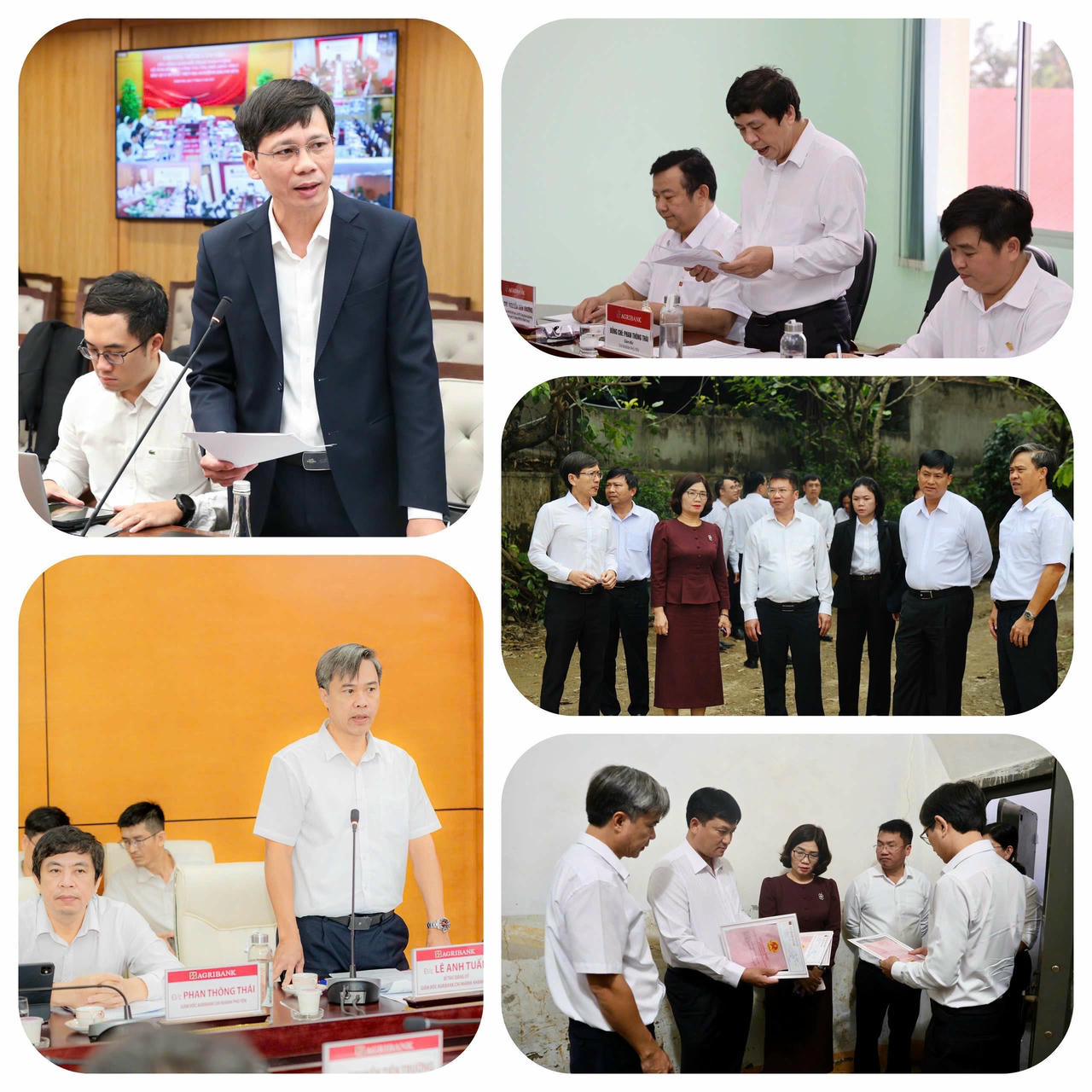 Các đơn vị báo cáo tình hình thiệt hại bão lũ.