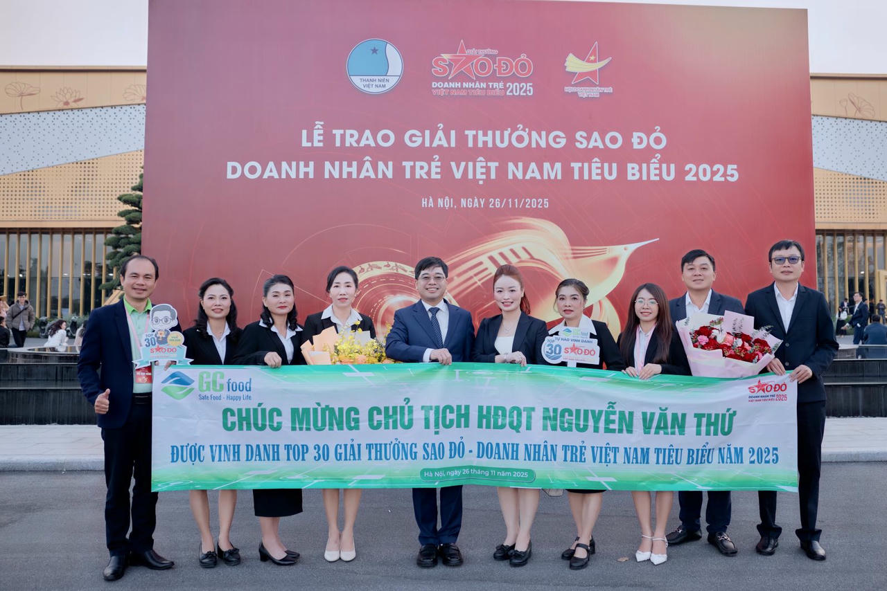 Giải thưởng là niềm tự hào của toàn thể nhân viên GC Food những người đã đồng hành trong hành trình phát triển của công ty.