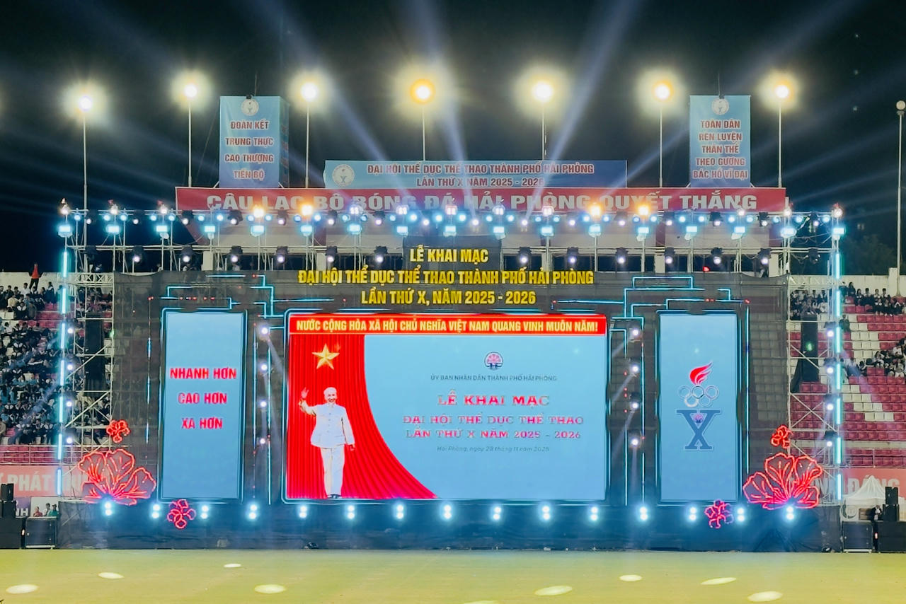 Hải Phòng khai mạc Đại hội Thể dục thể thao lần thứ X