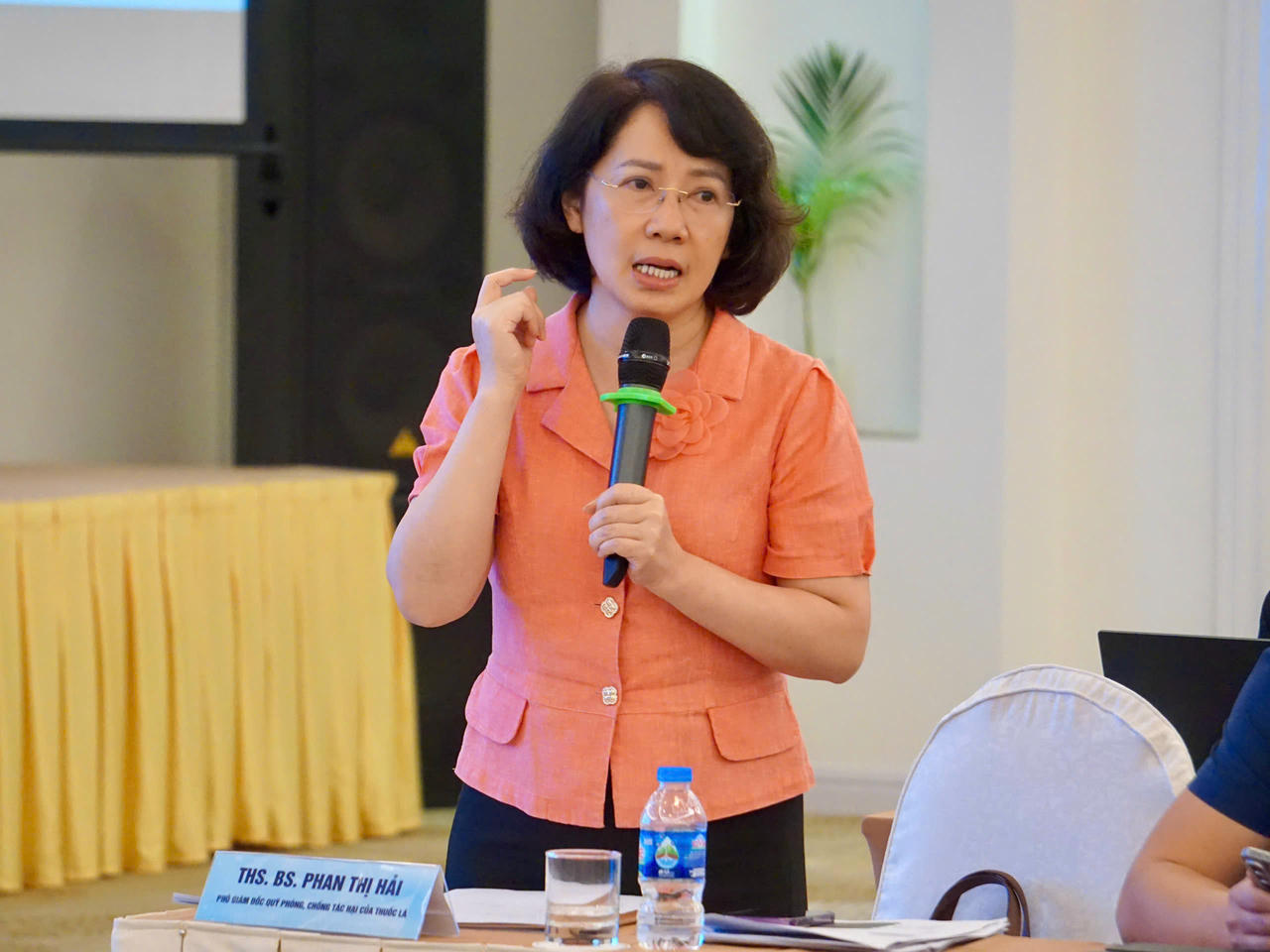 ThS.BS. Phan Thị Hải - Phó Giám đốc VNTCF phát biểu tại hội thảo.