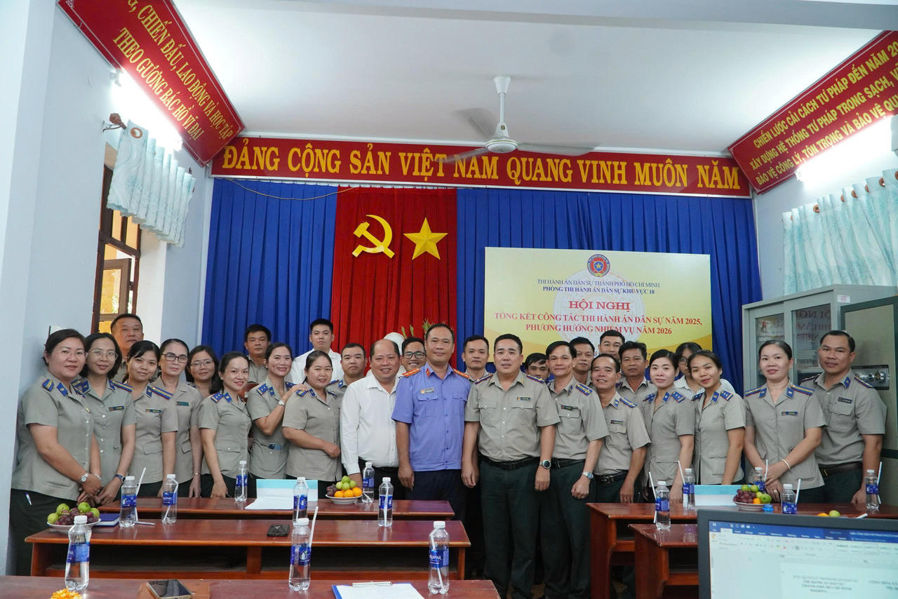 Phòng THADS Khu vực 18 TP HCM bảo đảm kỷ luật, kỷ cương trong tổ chức thi hành án