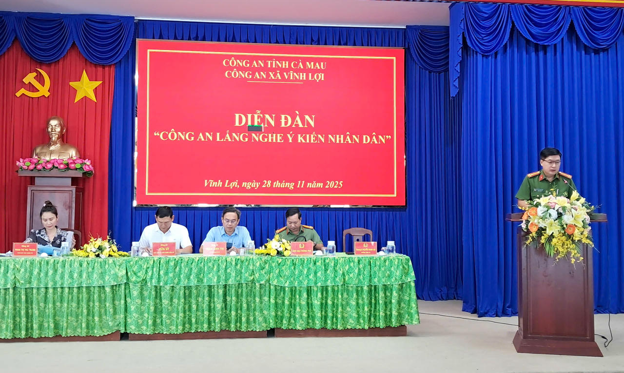 Thượng tá Nguyễn Thanh Hải – Trưởng Công an xã Vĩnh Lợi khẳng định, sẽ nghiêm túc tiếp thu các ý kiến chỉ đạo của lãnh đạo cấp trên và những đóng góp tâm huyết của Nhân dân.