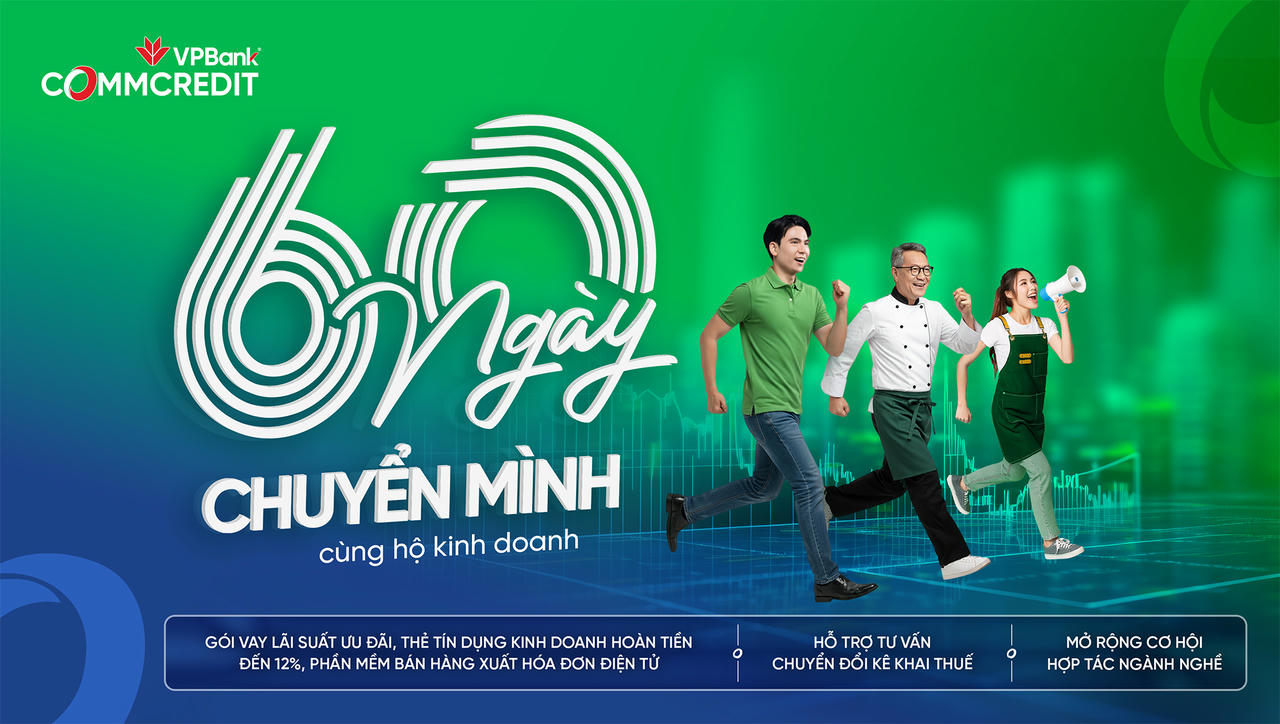 VPBank đồng hành cùng hộ kinh doanh trong 60 ngày cao điểm chuyển đổi thuế