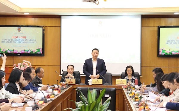 Quang cảnh hội nghị về Luật Trợ giúp pháp lý