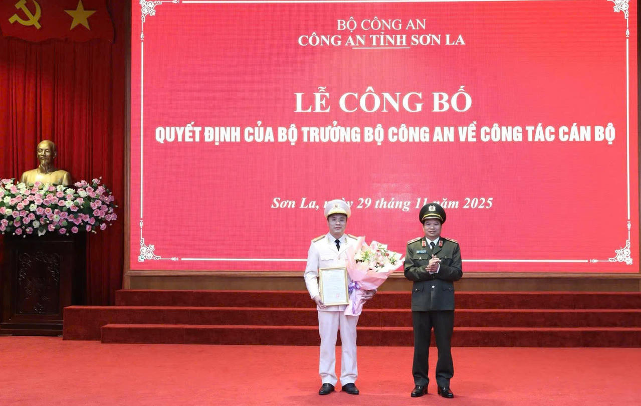 Trưởng phòng Trọng án (Bộ Công an) được bổ nhiệm làm Phó Giám đốc Công an tỉnh Sơn La