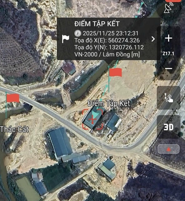 Khu vực khai thác cát.